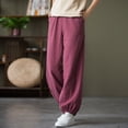 thumbnail image 5 of Casual Pants for Women Elastic Breathable Loose Waist Pocket Casual Trousers, 5 of 6