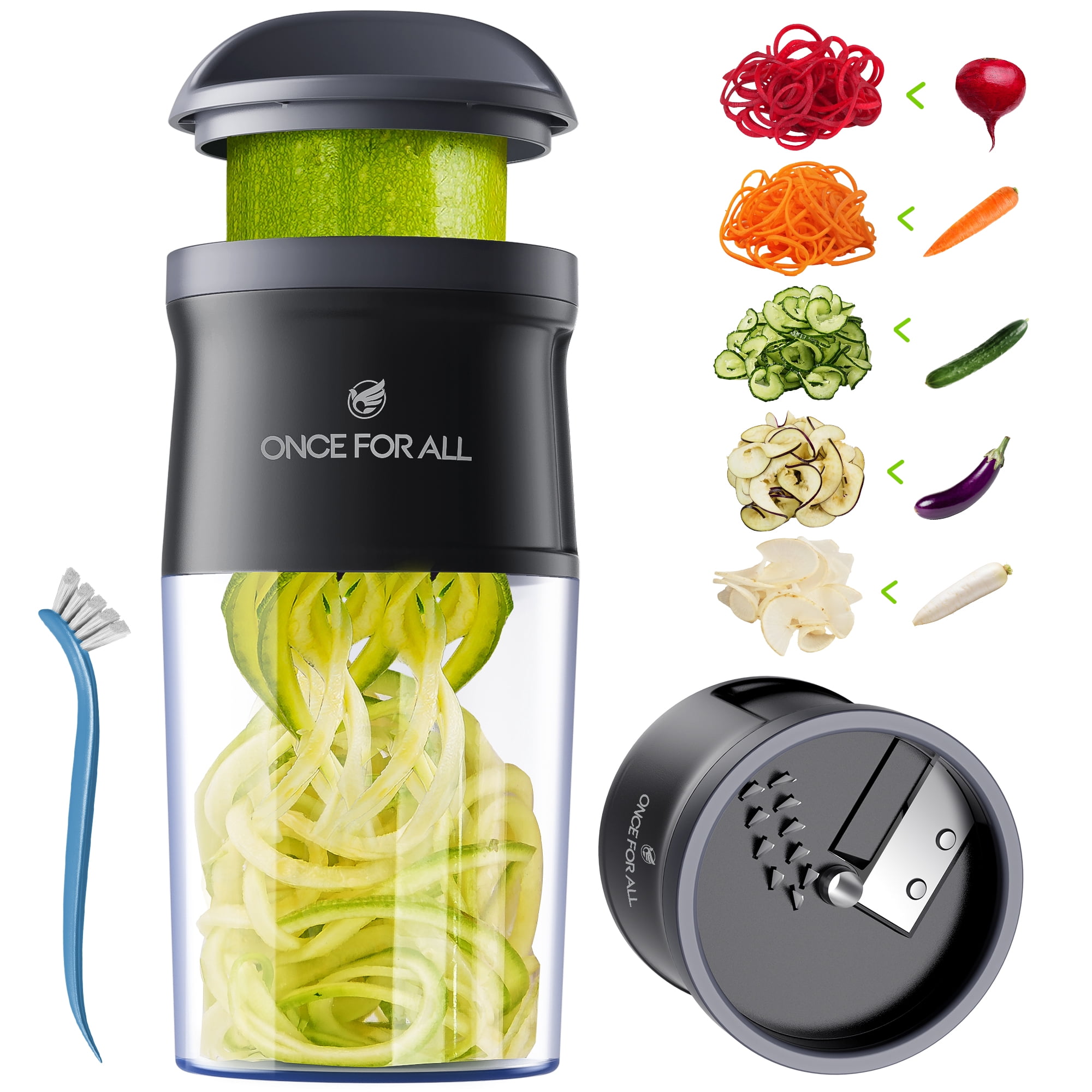 Veggetti Power 4-in-1 Veggie Spaghetti Spiralizer - Walmart.com