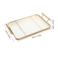 thumbnail image 2 of ELAYARD Acrylic Rectangular Decorative Tray for Cosmetics and Salon Use, 1 Pack, Stylish Organizer for Vanity, 2 of 6