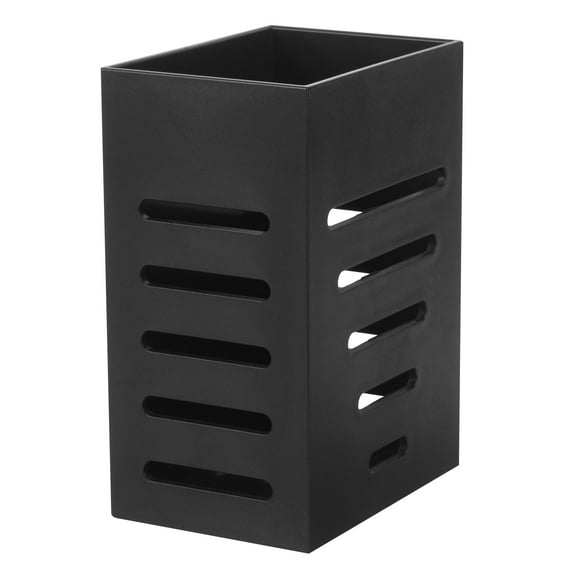 Dishwasher Chopstick Holder Barrel Hanging Drain Cage Rack Kitchen Storage Box Tableware (double Grid (matte Black))