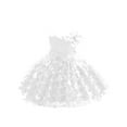 thumbnail image 4 of Toddler Baby Girl Butterfly Tutu Dress Bowknot Princess Flower Girl Wedding Pageant Birthday Party Dresses White 100, 4 of 4