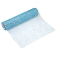 thumbnail image 1 of Caminito de mesa azul lago Uxcell, 11" x 45 pies, decoración de malla metálica con lentejuelas, 1 of 6