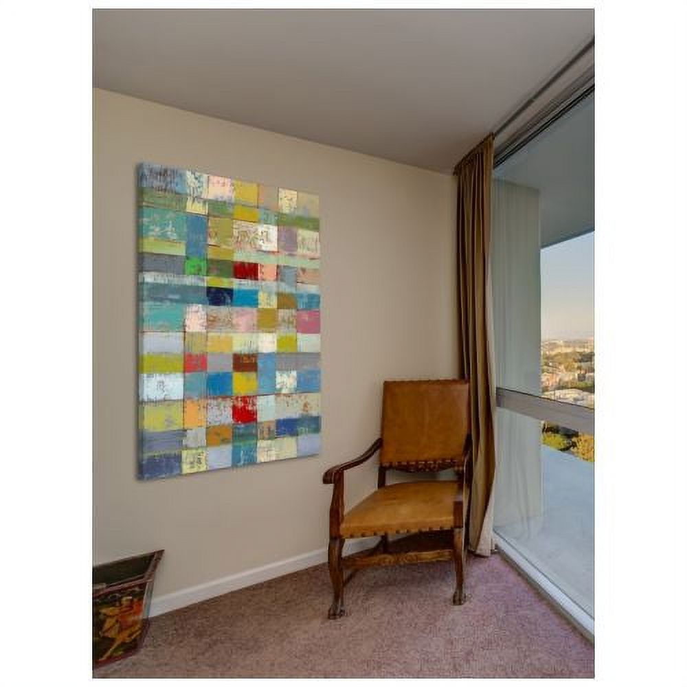 "Color Pattern I" Painting Print on Wrapped Canvas