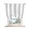 Gray, White, Silver, variant on Navy Blue Striped Tie Up Curtains for Small Windows,Adjustable Rod Pocket Valance 45 Inch Short, Farmhouse Aesthetic Modern Stripes Window Treatment Balloon Roman Blind Shade, 34" x 45"