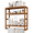Brown, variant on Bamworld Bamboo Bathroom Shelves Organizer Towel Rack for Storage Black Adjustable 3 Tiers Floating Shelf over the Toilet Storage with Hanging Rod