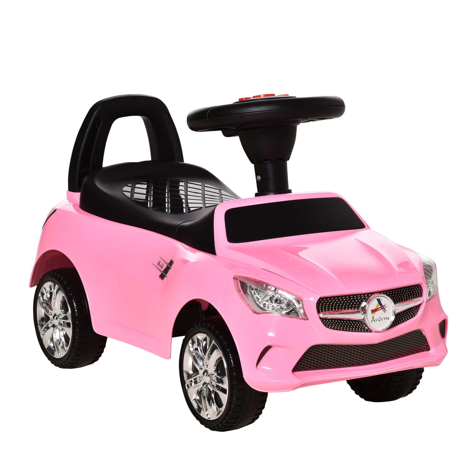 Toys 80-1277HP for Toddlers Gears or Pedals Uses Twist Ride On Car No Batteries Turn 2 Years Old and Up Trademark Global Wiggle Movement to Steer Zigzag Car-Pink Kids