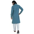 thumbnail image 4 of AtasiÂ&nbsp;Men's Henley Welt PocketÂ&nbsp;LongÂ&nbsp;KurtaÂ&nbsp;Solid Indian Ethnic Wear Clothing ForÂ&nbsp;Men's, 4 of 7