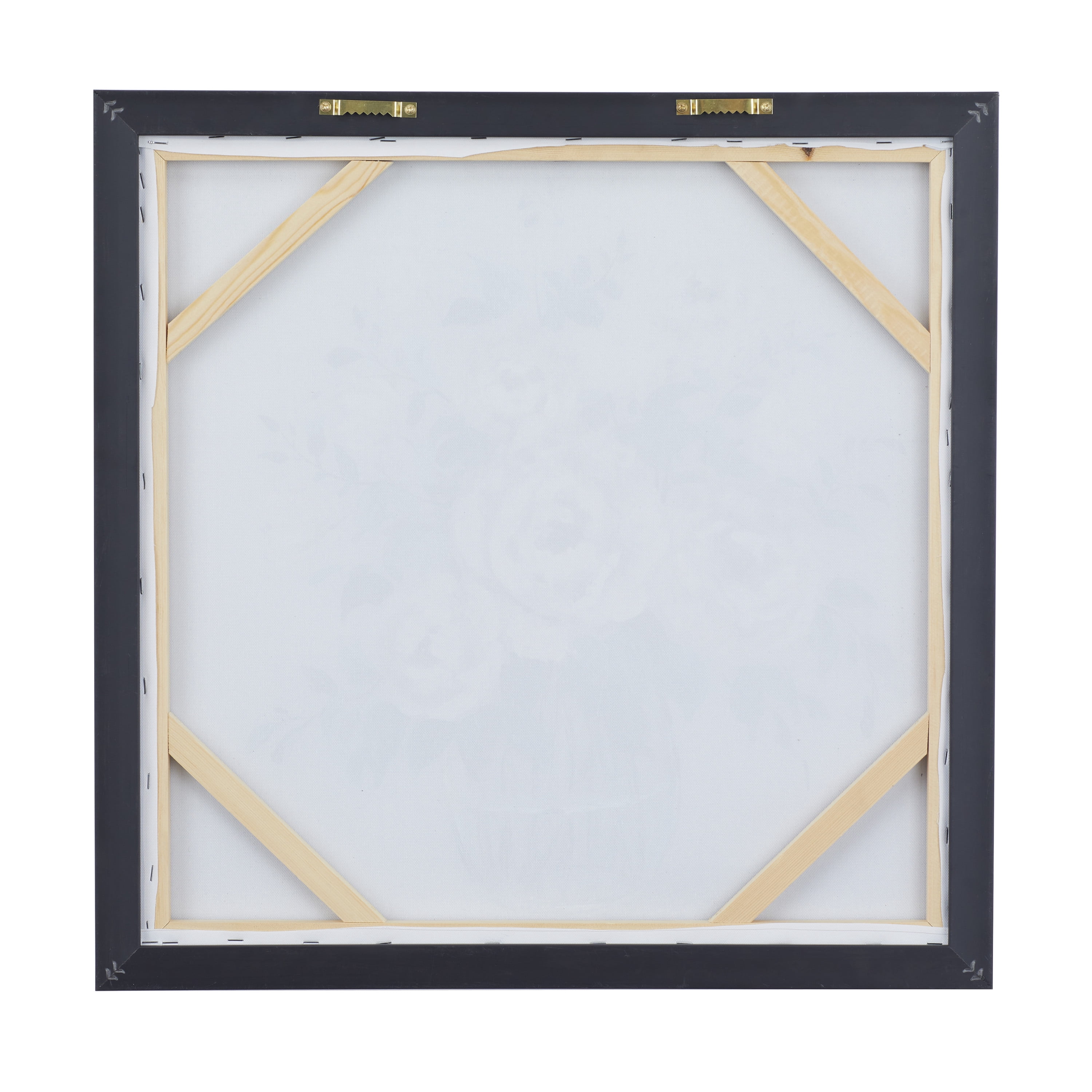 24" x 24" Bouquet Floral Framed Wall Art with Silver Frame, by DecMode