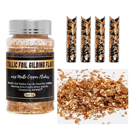 

Juebong Gold Foil Flake For Resin Gilding Foil Flake For Nails Painting Arts And Crafts