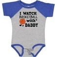 thumbnail image 3 of Inktastic I Watch Basketball with Daddy Boys Baby Bodysuit, 3 of 5