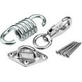 thumbnail image 1 of Cyfie Heavy Duty Hammock Chair Hanging Kit, Stainless Steel Hammock Spring, Swivel Hook, Ceiling Mount Set for Punching Bag Hammock Swing Chair, Silver 660 lbs, 1 of 11