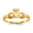 thumbnail image 1 of Quality Gold 10D3100 10K Yellow Gold Claddagh Ring - Size 7, 1 of 1