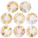 thumbnail image 1 of 8 cajas Remache de oro Tachuelas de uñas Aleación Nail Art Decoraciones DIY Manicure Jewelry, 1 of 6