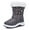 Gray, variant on Ahannie Girls Warm Snow Boots,Kids Outdoor Insulated Winter Boots