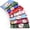 Christmas Santa & Snowman, variant on 8 Pcs Fat Quarter Fabric Bundles, Cotton Pre‑Cut Quilting Fabric Squares for DIY Sewing, Crafting and Patchwork Projects ( 20'' x 20'')