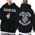 thumbnail image 2 of Sudadera con capucha y estampado de doble cara para hombre y mujer, Sons of Anarchy SAMCRO, diseño de marca de moda, sudadera de algodón con capucha de polar, 2 of 5
