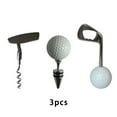 thumbnail image 4 of Juego de 3 uds de abridor de vino Yuarrent sacacorchos en forma de Golf Zinc, 4 of 6