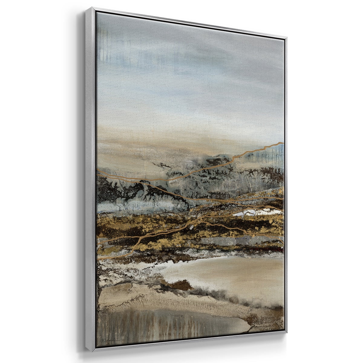 Annual Journey Framed Premium Gallery Wrapped Canvas - Ready to Hang - 27 x 41 - Silver Floating Frame