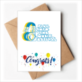 thumbnail image 1 of Headset Orange Music Pattern Wedding Cards Congratulations Greeting Envelopes, 1 of 3