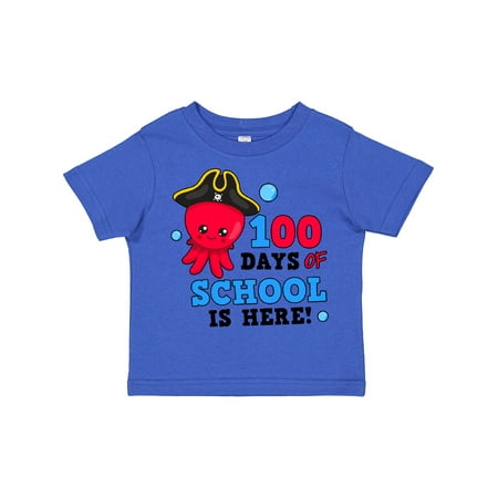 

Inktastic 100 Days of School is Here with Cute Octopus Gift Toddler Boy Girl T-Shirt