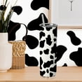 thumbnail image 6 of Cow Print Tumbler Cow Tumble Cow Print Cup Cow Mug, Cow Gifts for Cow Lover Women Teen Girls, Cow Stuff, Cute Cow Print Skinny Tumbler with Lid and Straw, 20oz Cow Tumbles for Women, 6 of 6