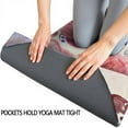 thumbnail image 3 of Pioneer Flower Floral Print Pattern Hot Yoga Mat Towel Non Slip for Hot Yoga - Quick-Drying Yoga Mat Cover with 4 Corner Pockets with Travel Bag - Hot Yoga Towel Non Slip 74"x26", 3 of 6