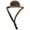 Brown, variant on Funny Chicken Hat with Chin Strap,Cute Feather Top Hat for Hens and Small Poultry,Adjustable Pet Costume for Easter, Halloween, and Farm Photos，Green