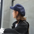 thumbnail image 4 of Bobasndm Autumn Winter Woolen Octagonal Beret For Women Black Gray Elegant Newsboy Painter Hats, 4 of 9