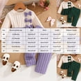 thumbnail image 4 of mgoYE Toddler Baby Girl Clothe Long Sleeve Shirt Sweatshirt Leggings 2 Piece Kids Baby Girl Fall Outfit Winter Clothe, 4 of 6