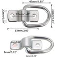 thumbnail image 2 of 6 Pack D-Ring Tie Down Rings For Trailers, Trucks, Vans, Boats, 2 of 5