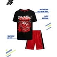 thumbnail image 2 of Pro Athlete Boys Shorts Set - 2 Piece Athletic Performance T-Shirt and Gym Shorts Activewear Set, 2 of 7