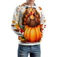 thumbnail image 5 of Autumn Happy Thanksgiving Turkey 3d Sweatshirts Hoodie Fashion Casual Personality Men's Women Street Hoodie Pullovers Long Sleeve Comfortable Top, 5 of 6