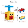 thumbnail image 3 of Balloon Powered Car Inertial Power Car Creative Inflatable Balloon Pump Air Powred Car Balloon Powered Racer Scientific Experiment Toy For Kids, 3 of 9