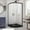 Matte Black, variant on DreamLine Prime 38 in. D x 38 in. W x 74 3/4 in. H Frosted Framed Sliding Shower Enclosure in Chrome, Corner Drain Black Base Kit