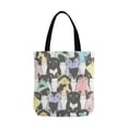 thumbnail image 2 of ASHLEIGH Hipster Cute Cats Kittens with Sunglassess Canvas Reusable Tote Bag Durable Shopping or Book Bags for Women Men Kids, 2 of 3