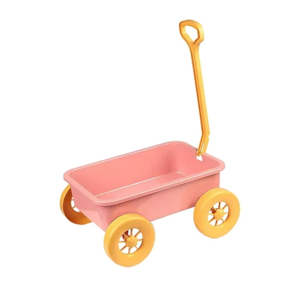 kusrkot Kid Wagon Toy Outdoor Indoor Toy Children Wagon Cart for Yard Summer Outdoor Pink