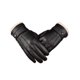 thumbnail image 3 of Guantes de cuero antideslizantes para hombre, cálidos, informales, para exteriores, para invierno, 3 of 5