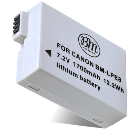BM Premium LP-E8 Replacement Battery for Canon EOS Rebel T2i T3i T4i T5i EOS 550D EOS 600D EOS 650D EOS 700D DSLR Digital Cameras