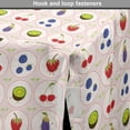 thumbnail image 4 of Fruit Dog Crate Cover, Fresh Raw Food Cherries Kiwi Plum Eggplant Print, Easy to Use Pet Kennel Cover Small Dogs Puppies Kittens, 7 Sizes, Blush Multicolor, by Ambesonne, 4 of 6