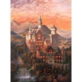 thumbnail image 2 of Strubel, Klaus 11x14 Black Ornate Wood Framed with Double Matting Museum Art Print Titled - Enchanted Castle, 2 of 4