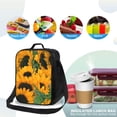 thumbnail image 4 of Defioc Sunflowers 7 Print Lunch Box for Men & Women, Insulated Lunch Bag Thickened Thermal Leakproof Lunch Tote Bag for Adult Office Travel Picnic, 4 of 8