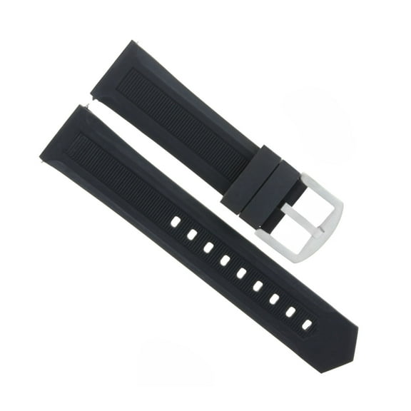 20MM RUBBER BAND STRAP FOR TAG HEUER AQUARACER 300 CAF101E WAY1110 WAY201A BLACK