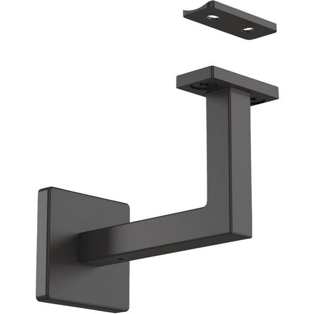 National & Spectrum Brands HHI 112212 Reed Handrail Bracket, Matte Black - Case of 4