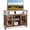 37.8''W-Rustic Brown, variant on GALAXHERO TV Stand for 43 inch TV Small Entertainment Center with Storage Cabinet & Adjustable Shelves Farmhouse Industrial TV Table for Living Room and Bedroom, 32" TV Console, Black