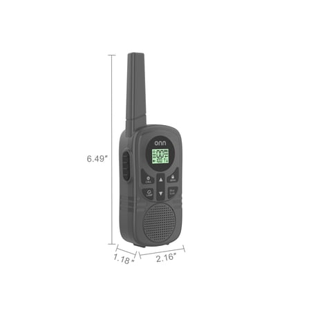 ONN TWO WAY RADIOS WITH LED LIGHT, 22 FRS CHANNELS AND 23 MILE RANGE WALKIE TALKIES, 3 COUNT