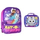 thumbnail image 1 of AI ACCESSORY INNOVATIONS Gabby's DollHouse Juego de mochila de viaje escolar de 2 piezas para niñas con lonchera aislada desmontable, 1 of 5