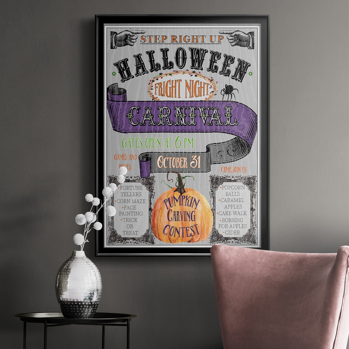 Carnival Sign Premium Classic Framed Print - Ready to Hang