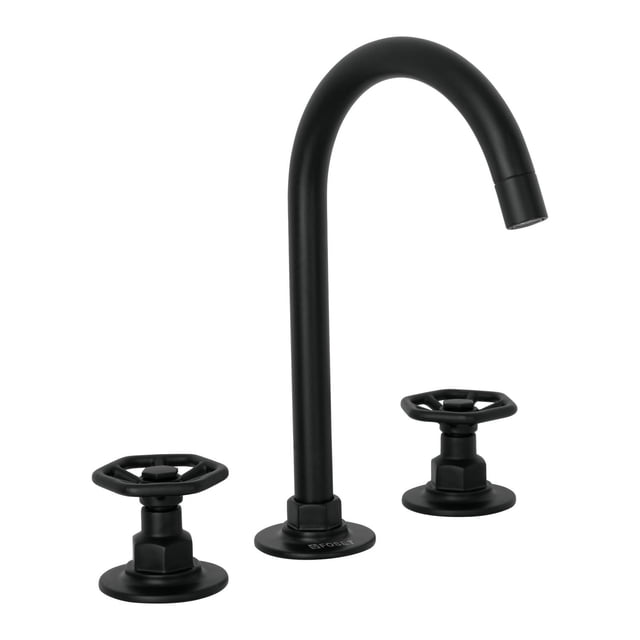 Mezcladora p/lavabo,taladros separados,redondos,negro,Tubig Foset TBM-91M