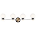 thumbnail image 5 of 55173BKCPZ Kichler Lighting Benno - 20W 4 LED Bath Vanity In Industrial Style-8.75 Inches Tall and 34 Inches Wide-Black/Champagne Bronze Finish, 5 of 6