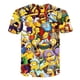 thumbnail image 3 of Dibujos animados de los Simpson serie de Anime de televisión 3D hombres de impresión mujeres Casual camiseta de verano gráficos Tees Topspangjing, 3 of 4